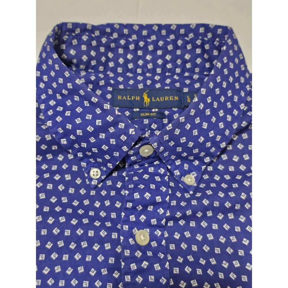 Ralph Lauren Polo Long Sleeve Men's Button Up Shirt Large -  Anti Wrinkle